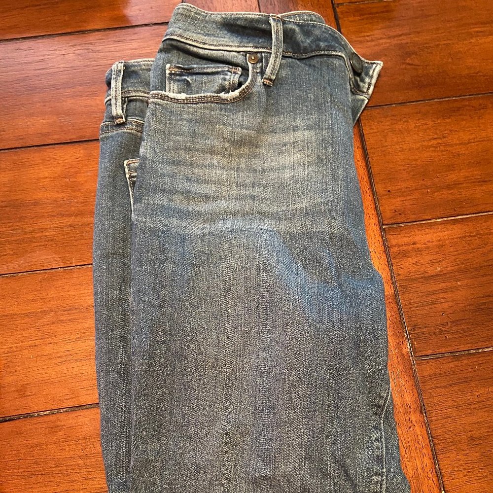 Loft Curvy High Waist Skinny Ankle Jeans